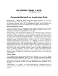 Corporate Update from Imagination Park