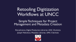 Retooling Digitization Workflows at UNCC