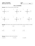 Chapter 13 Test Review Algebra 2 Name