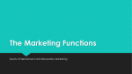 The Marketing Function
