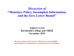 Monetary Policy, Incomplete Information, and the Zero Lower Bound
