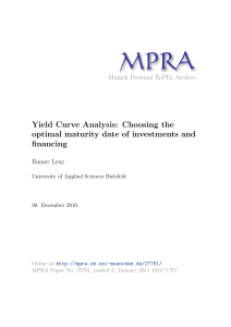 Yield Curve Analysis: Choosing the optimal maturity date of