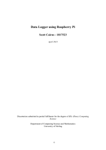 Data Logger using Raspberry Pi