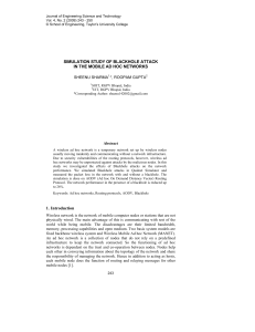 Simulation study of blackhole attack in the mobile Ad hoc networks