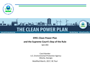 Supreme Court Stays the Clean Power Plan