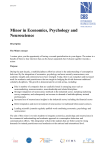 Minor in Economics, Psychology and Neuroscience