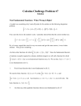 Calculus Challenge #7 SOLUTION