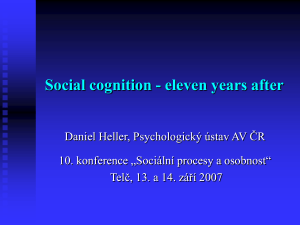 Social Cognition