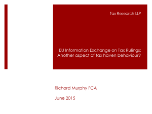 slides are here - Tax Research UK
