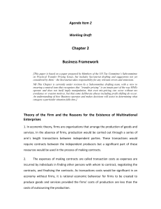 Chapter 2 Business Framework