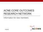 Acne core outcomes research network