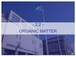 Course 2.2. Organic matter