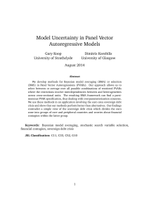 Model Uncertainty in Panel Vector Autoregressive Models