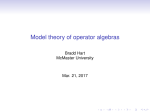 Model theory of operator algebras
