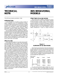 IBIS BEHAVIORAL MODELS TECHNICAL NOTE