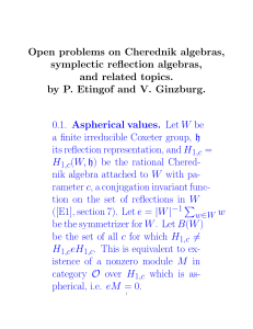 Open problems on Cherednik algebras, symplectic reflection