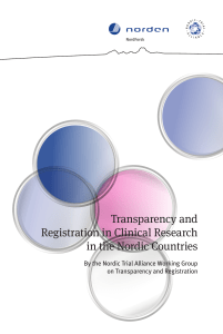 Transparency and Registration in Clinical Research in the Nordic
