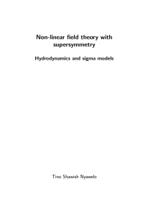 Non-linear field theory with supersymmetry