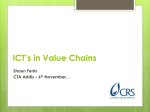 ICT*s in Value Chains - Making The Connection: Value Chains for