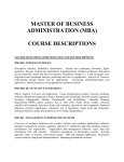 MBA_COURSE_DESCRIPTION