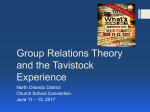 Group Relations Theory and the Tavistock Experience
