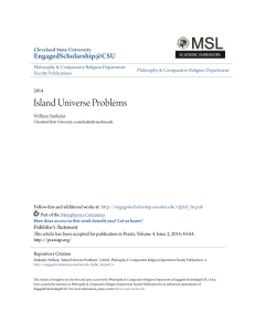 Island Universe Problems - EngagedScholarship@CSU
