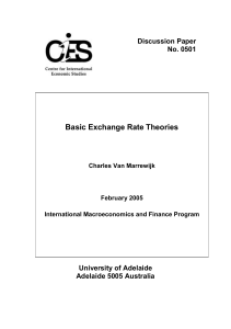Basic Exchange Rate Theories