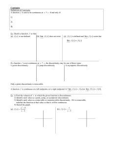 Continuity - RangerCalculus