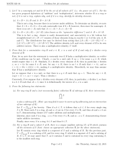 MATH 522–01 Problem Set #1 solutions 1. Let U be a nonempty set