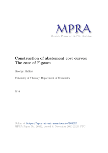 Construction of abatement cost curves