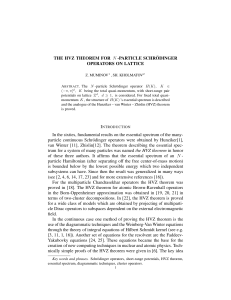 THE HVZ THEOREM FOR N