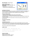 Dice Display Student Project
