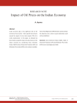 Impact of Oil Prices on the Indian Economy
