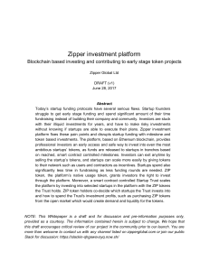Zipper investment platform