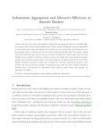 Information Aggregation and Allocative Efficiency in Smooth Markets