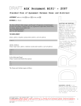 B101-2007 - Owner-Architect Agreement