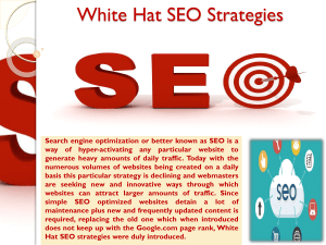 White Hat SEO Strategies