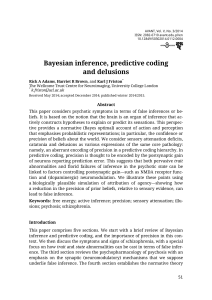 Bayesian inference, predictive coding and delusions