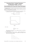 Function Series, Catalan Numbers, and Random Walks on Trees