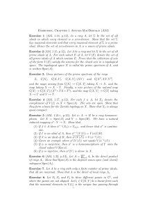 Exercises, Chapter 1 Atiyah-MacDonald (AM) Exercise 1 (AM, 1.14