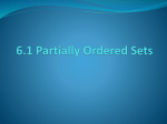 6.1 Partially Ordered Sets