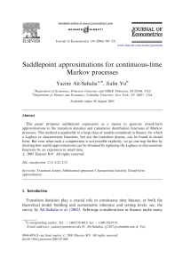 Saddlepoint approximations for continuous