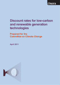 Oxera (2011) “Discount rates for low