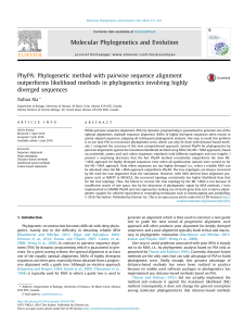 PhyPA: Phylogenetic method with pairwise sequence alignment