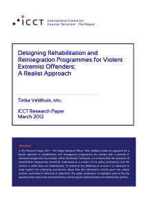 Designing Rehabilitation and Reintegration Programmes for Violent