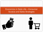 Economics in Daily Life----Consumer Surplus and Sales Strategies