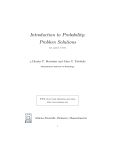 Introduction to Probability: Problem Solutions