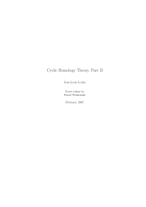 Cyclic Homology Theory, Part II