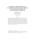 modeling high-frequency dynamics of financial markets in