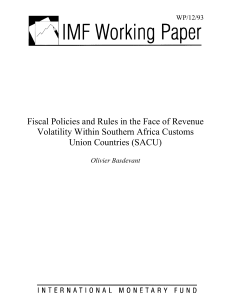 Fiscal Policies and Rules in the Face of Revenue Volatility Within